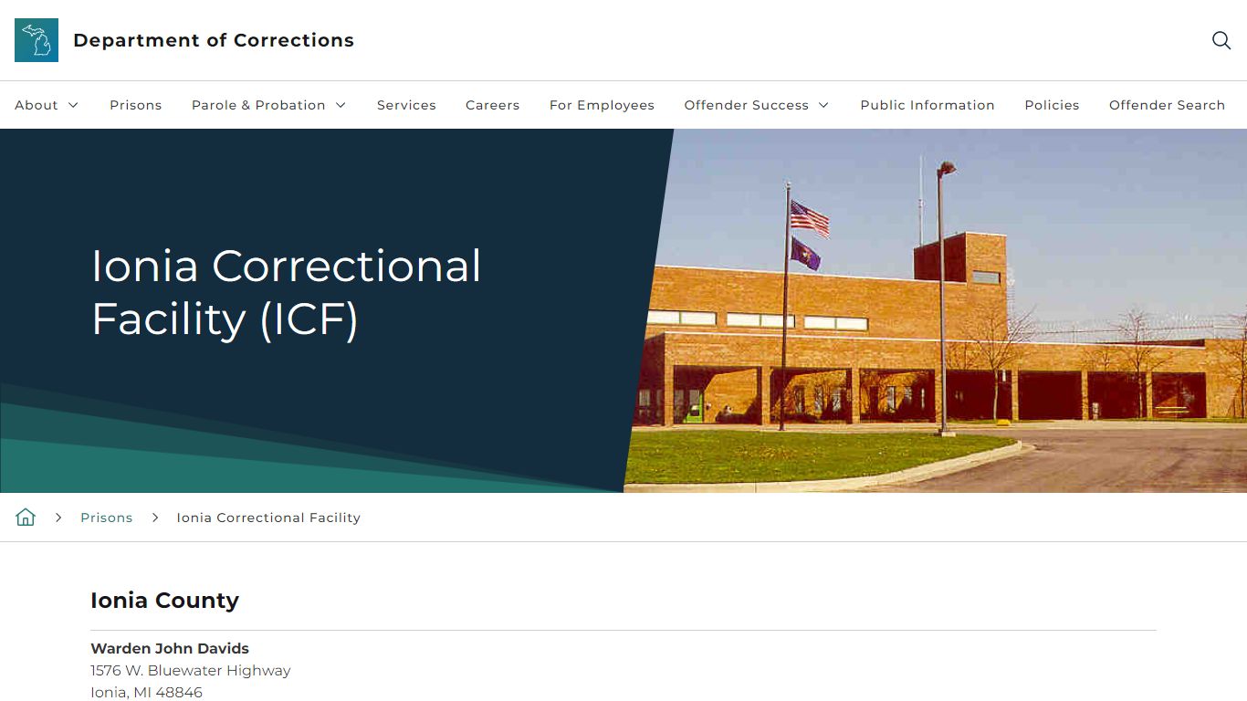 Ionia Correctional Facility (ICF) - State of Michigan